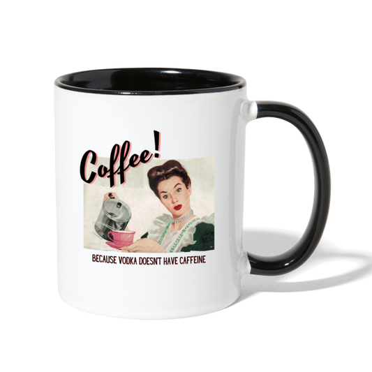 Coffee! not Vodka Mug - white/black