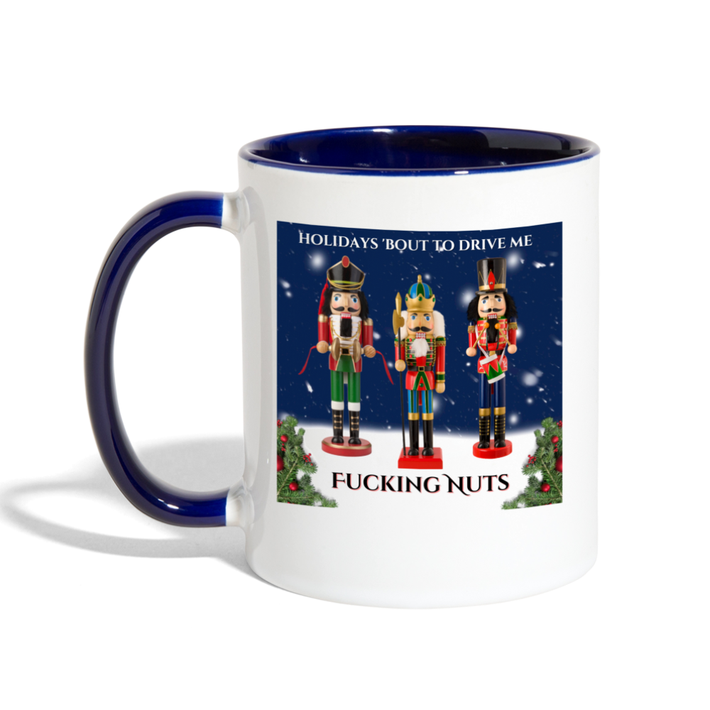 Nutcracker Mug - white/cobalt blue