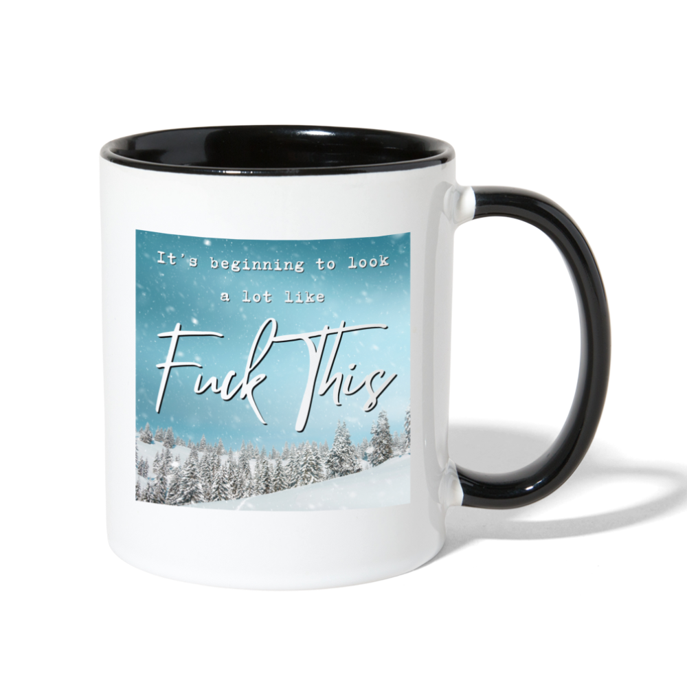 It's Beginning to Look a Lot Like...Camper Mug - white/black