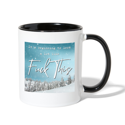 It's Beginning to Look a Lot Like...Camper Mug - white/black