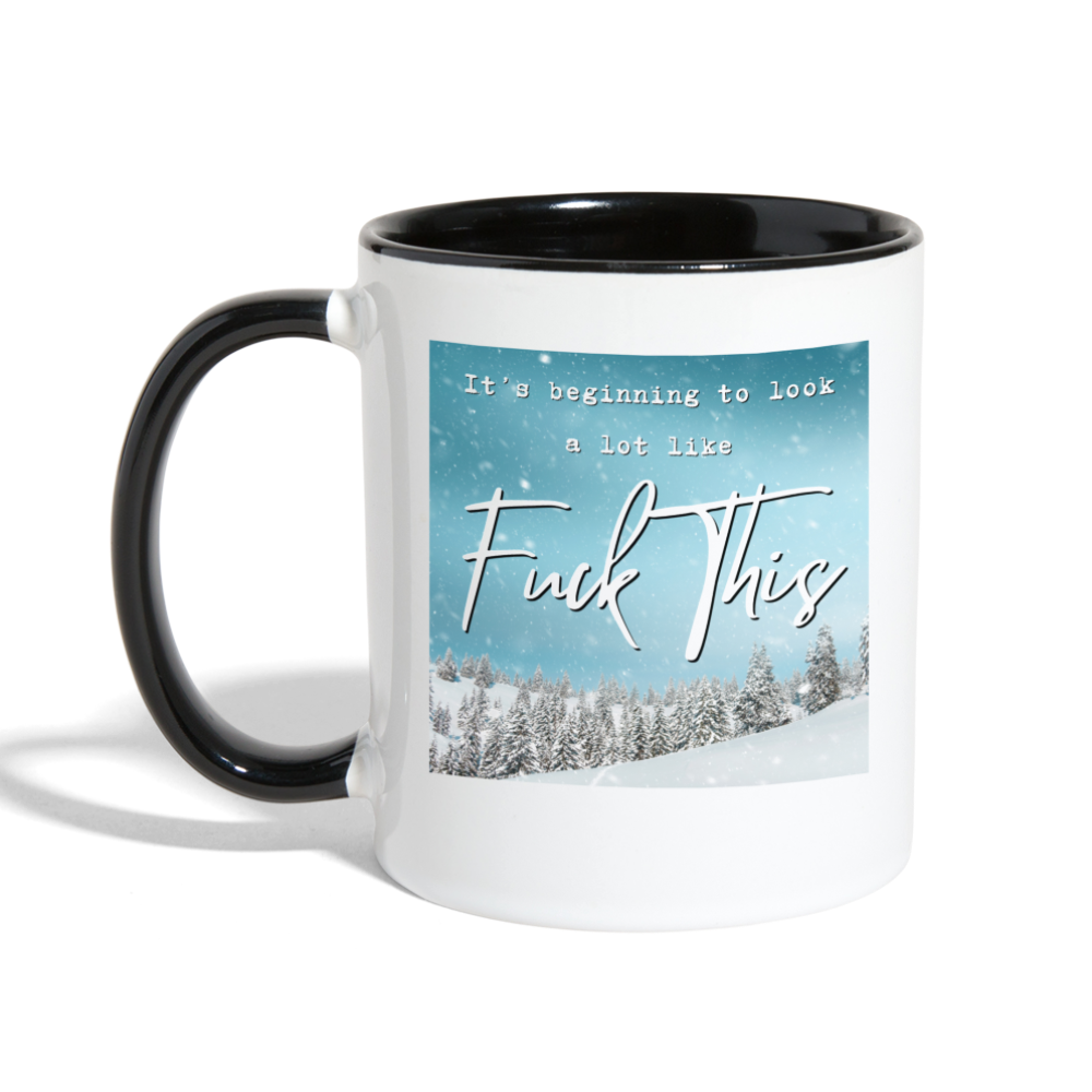 It's Beginning to Look a Lot Like...Camper Mug - white/black