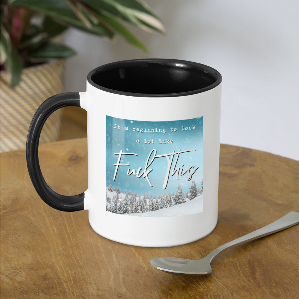 It's Beginning to Look a Lot Like...Camper Mug - white/black