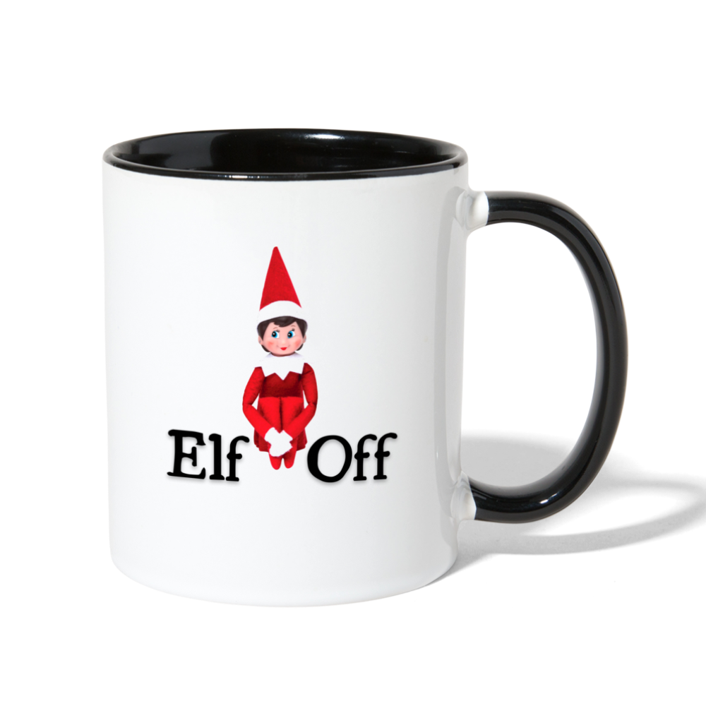 Elf Off Mug - white/black