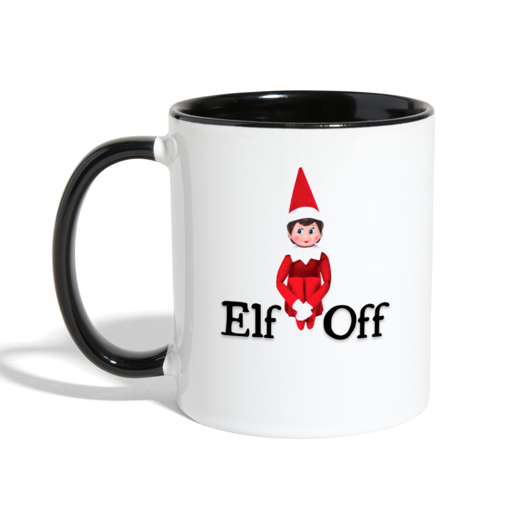 Elf Off Mug - white/black