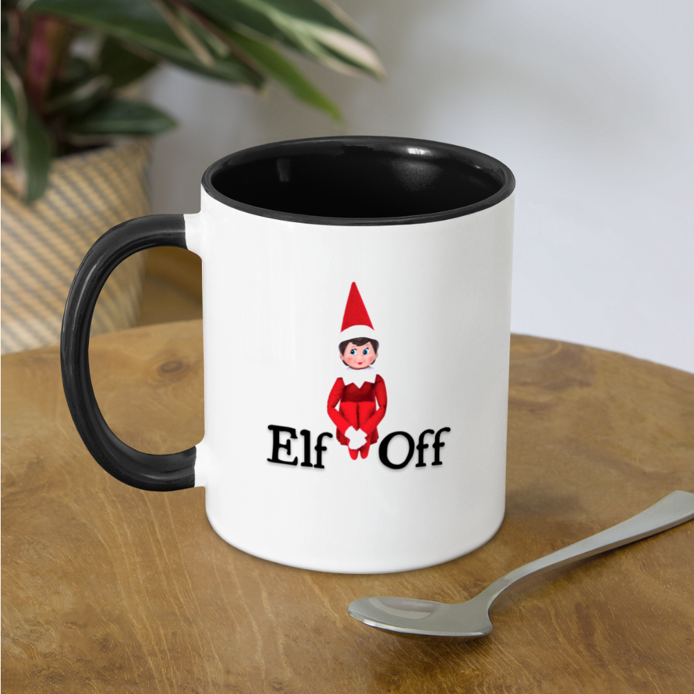 Elf Off Mug - white/black