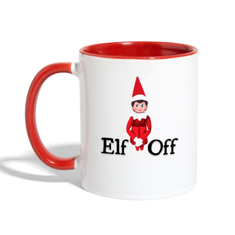 Elf Off Mug - white/red