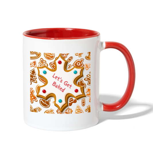 Let's Get Baked Mug - white/red