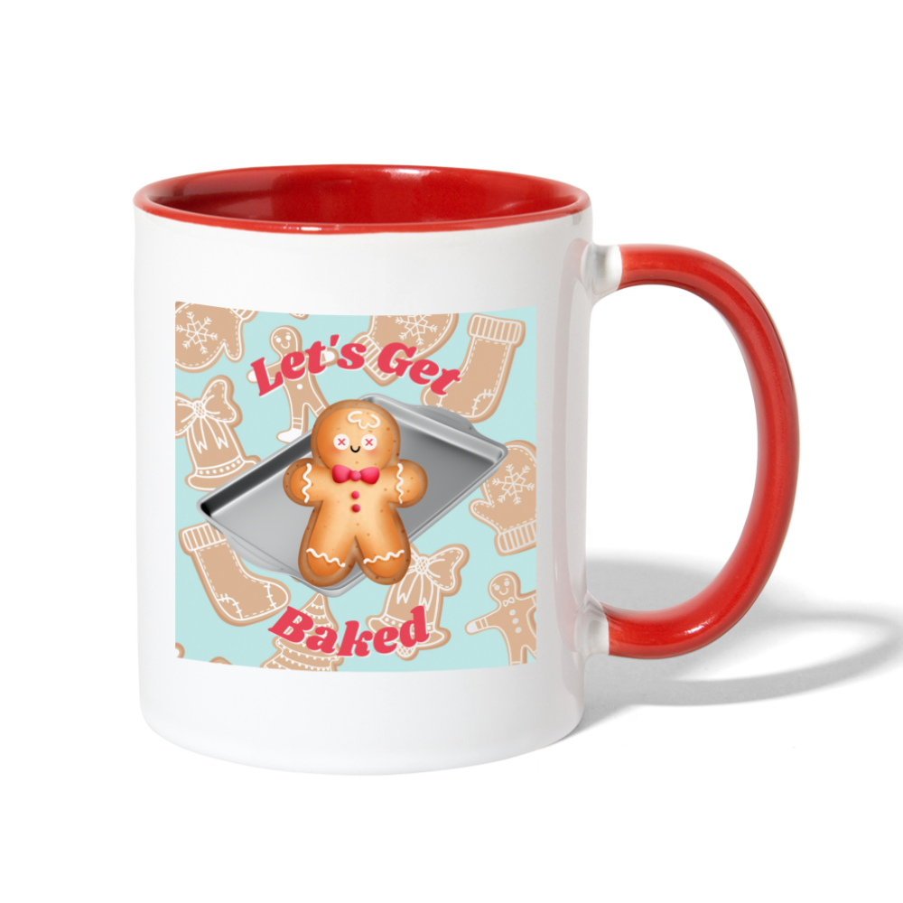 Let's Get Baked Mug - white/red