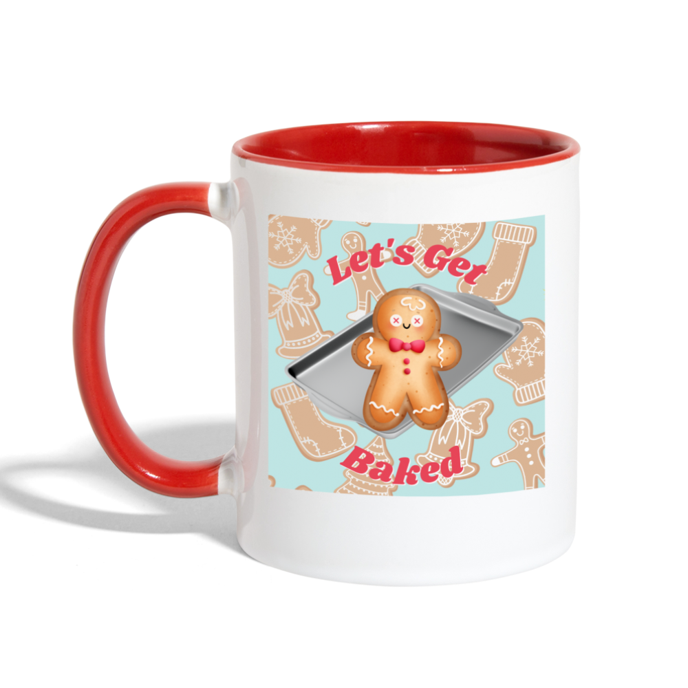 Let's Get Baked Mug - white/red